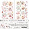 Digi Label Set Princess adventures 15.5x30.50cm p/6vel