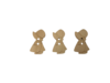 Knoop meisje 2.5x1.5cm p/4st hout