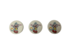 Knoop DORA wit 3cm p/st hout