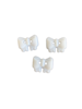 Knoop wit strik 1x1.4cm p/4st 