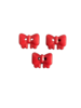 Knoop rood strik 1x1.4cm p/4st 