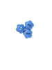 Knoop bloem donkerblauw 12mm p/4st 