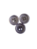 Knoop extra groot grijs 20mm p/4st Plastic rond 