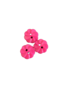 Knoop bloem fuchsia 12mm p/4st rond