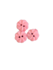 Knoop bloem licht roze 12mm p/4st rond