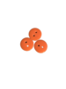 Knoop klein oranje 12mm p/4st Plastic rond 