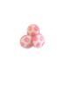 Knoop voetbal roze 12mm p/st