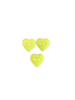 Knoop hart limegroen 10mm p/4st Plastic klein
