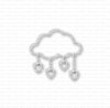 Stans wolk met hartjes 47,5x47mm p/st