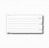 Stans notitie blad gaatjes zijkant 120x63,mm p/st