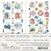 Digi Label Set Seaside Greetings 15.5x30.50cm p/6vel