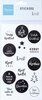 Stickers Kerst 11x25cm p/15st