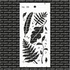 Stencil planten bladeren 10x21cm p/st