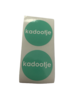 Stickers kadootje mint p/100st 30mm