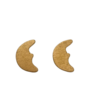 Plakker maan goud 3cm p/10st hout
