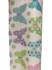 Inpakpapier vlinder groen 70cm p/2mtr blauw/roze