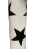 Inpakpapier ster zwart groot 70cm p/2mtr