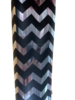 Inpakpapier chevron zwart 70cm p/2mtr Aluminium 