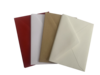 Envelop assorti creme/rood/wit/kraft  7x10cm p/10st 
