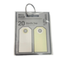 Labels creme 30x60mm p/20st 250gr karton