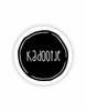 Stickers Kadootje wit/zwart 35mm p/20st 