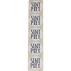 Sticker sint en piet 45mm p/20st wit