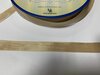 Seambinding Croquette Beige F84 15mm p/mtr kreukellint 