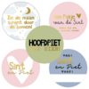 Sticker sint en piet assorti 40mm p/20st pastel