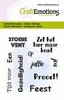 Clear stamp A7 stoere vent tekst 6x7cm p/st