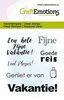 Clear stamp A7 vakantie tekst 6x7cm p/st