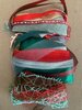 Lintenset kerst groen/rood 50cm p/24st