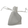 Zakken wit 7.5x8.7cm p/50st organza 