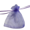 Zakken lila 7.5x10cm p/5st organza