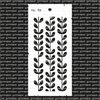 Stencil bladeren tak10x21cm p/st