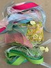Lintenset lichtblauw/groen p/24st a 50cm