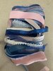 Lintenset donkerblauw/roze 50cm p/24st