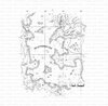 Stamp Map landkaart 70x90mm p/st rubber unmounted