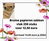 Beursaanbieding 15: bruine vlakke zakken 5 afmetingen p/250st
