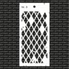 Stencil Raster vintage 10x21cm p/st