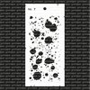 Stencil Spetters 10x21cm p/st