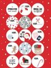 Stickervel Kerst wit/rood A5 p/vel