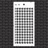 Stencil Pied de Poule 10x21cm p/st