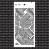 Stencil  Bogen print 10x21cm p/st