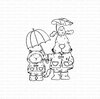 Stamp Be Kind regen 66x87mm p/st