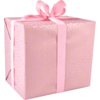 Inpakpapier Dots roze/goud 30cm p/5mtr