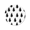Sticker wit kerstbomen 45mm p/20st zwart