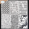 Mask set stencils 6 stuks 11x22cm