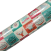 Inpakpapier Vintage Merry Christmas 50cm p/5mtr 