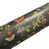 Inpakpapier Vlinders zwart 50cm p/5mtr 