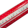 Inpakpapier Rendieren rood/wit 50cm p/5mtr